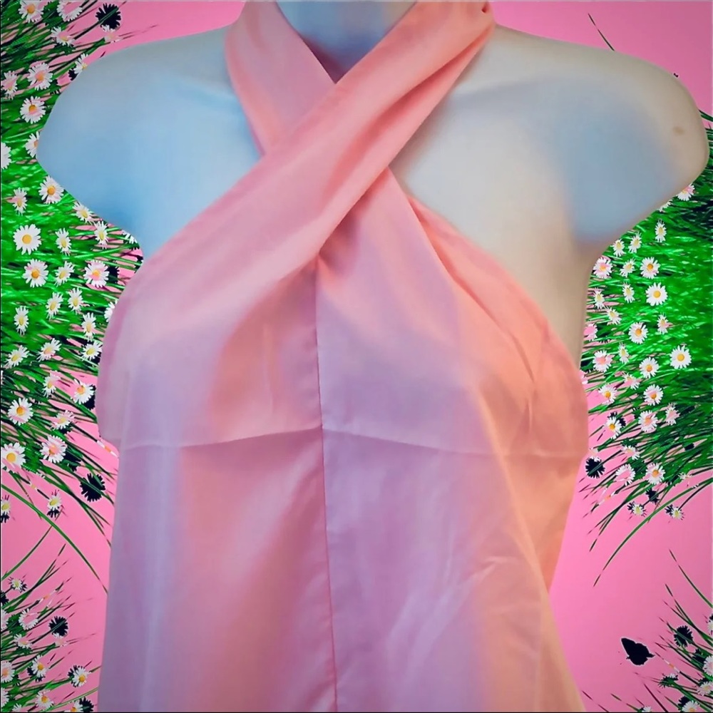 New Leopard print halter & bonus pink Summer tank - Picture 13 of 16